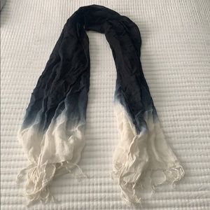 Navy/Blue/White Ombré Scarf